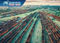Διεθνές φορτίο ραγών μεταφορών τραίνων που στέλνει στην Ευρώπη από την Κίνα